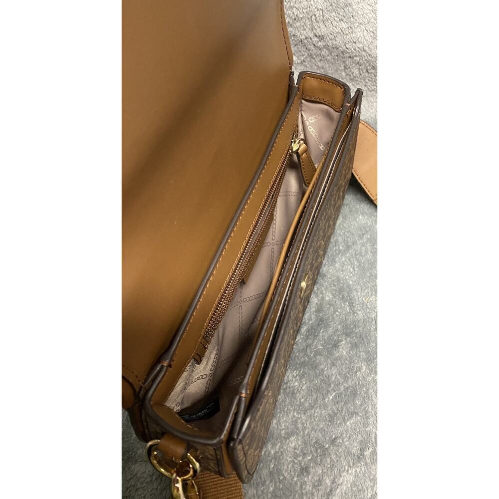 Michael Kors Mila Medium Empire Signature Logo Messenger Bag - Picture 9 of 16